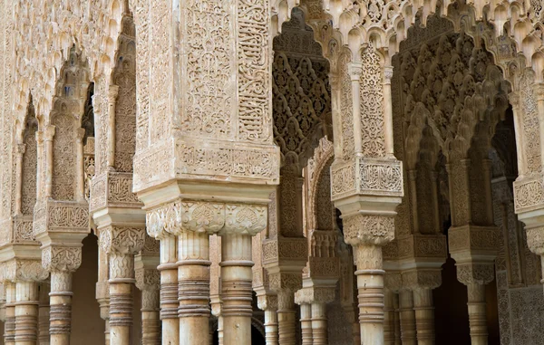 stock image Detail of the Court of the Lions