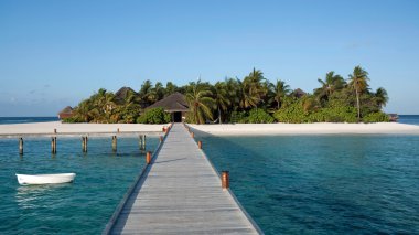 Mirihi - A small tropical island, Maldives clipart