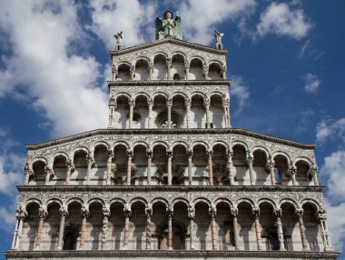 Facade of San Michele in Foro clipart