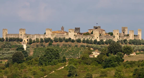 Panorama twierdzy monteriggioni — Zdjęcie stockowe