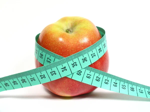 Snížené stravy s jablky — Stock fotografie