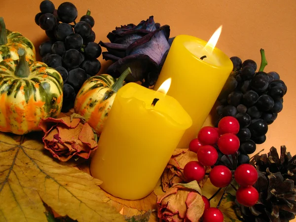 Podzimní zátiší, den díkůvzdání — Stock fotografie
