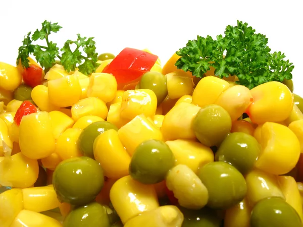 Кукурудза салат — стокове фото