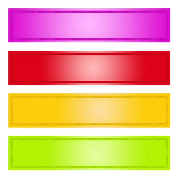 Gekleurde banners — Stockfoto