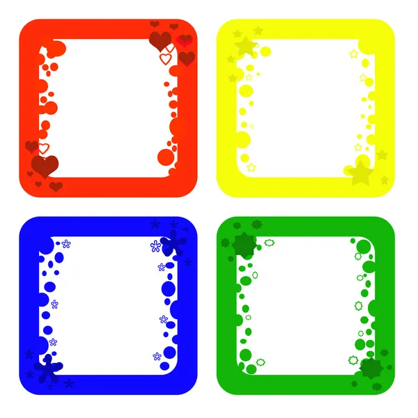 Gekleurde frames — Stockfoto