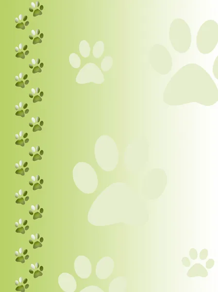 stock image Paw print frame