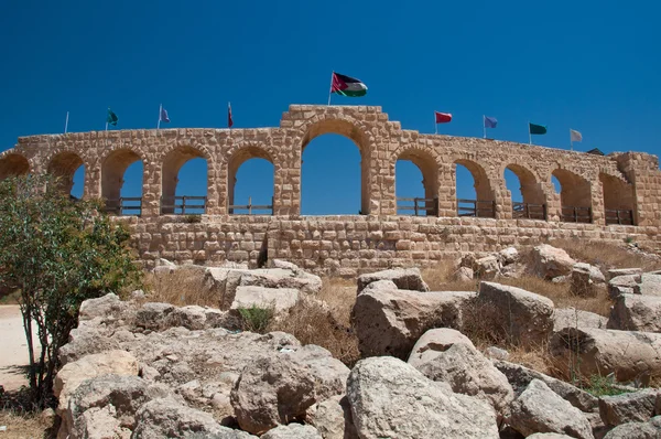 Jerash in Jordanië Stockfoto