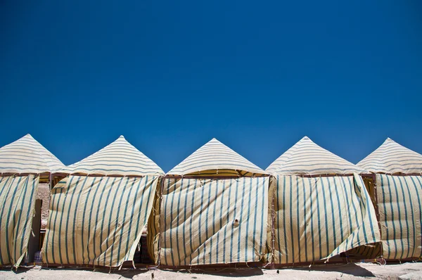 Namioty na pustyni Zdjęcie Stockowe