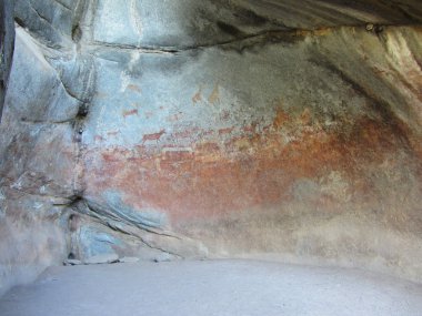 Nswatugi cave paintings, Matobo National Park, Zimbabwe clipart