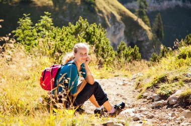 Weary traveler clipart