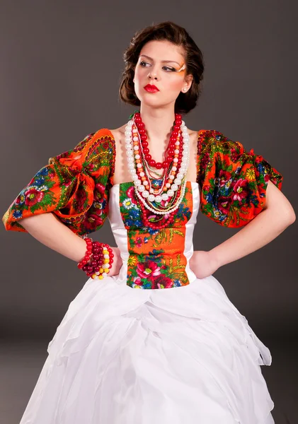 时尚的俄罗斯女孩 — 图库照片