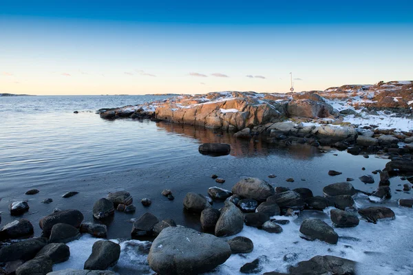 Paisaje marino de invierno —  Fotos de Stock