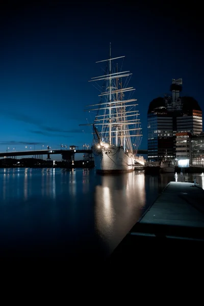 Velho navio no porto de Gotemburgo Fotos De Bancos De Imagens