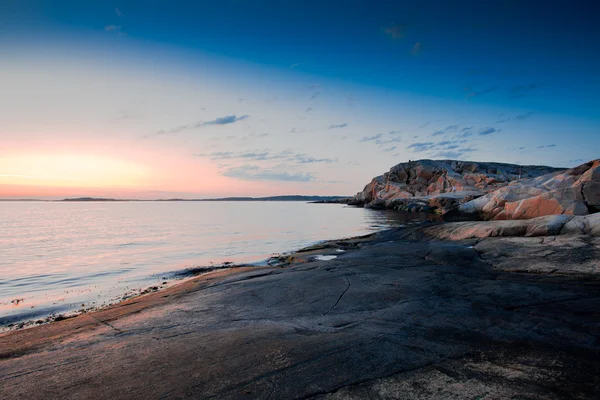 Costa rocciosa in Svezia — Foto Stock