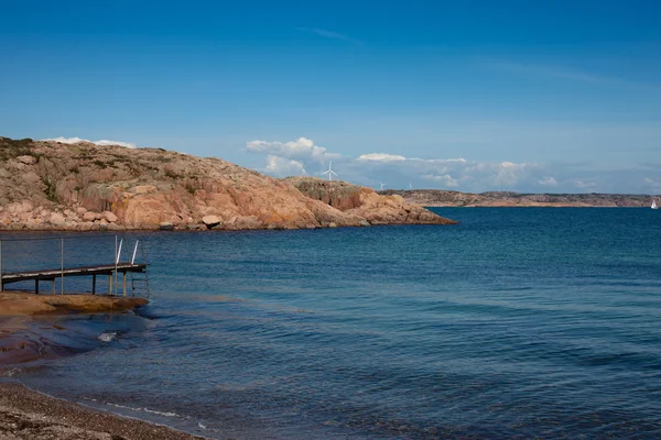 瑞典海岸的风景名胜视图 — 图库照片