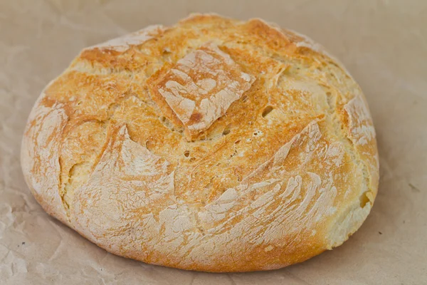 O pâine rotundă mare fotografie de închidere — Fotografie, imagine de stoc