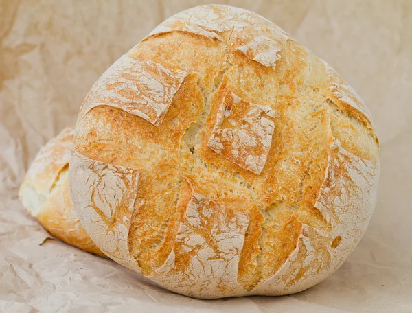A large round breads closeup photo — Stock Photo, Image