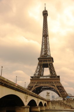 The Eiffel Tower in Paris, France clipart