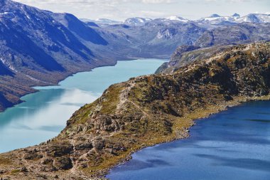 The lake Gjende in Norway clipart