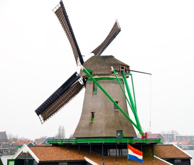 Zaanse Schans'a yel değirmeni