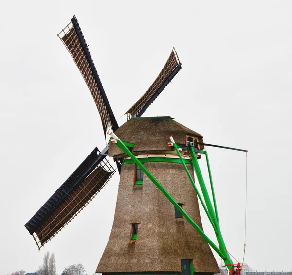 Windmill at zaanse schans — Stock Photo, Image