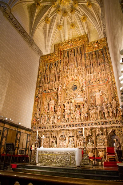 San salvador de la seo kathedrale altarbild — Stockfoto
