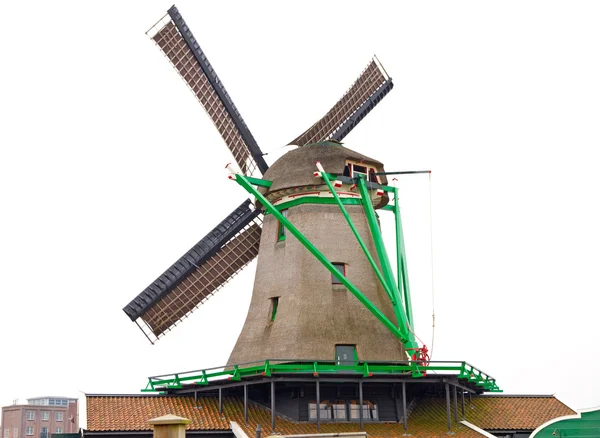 Windmühle bei zaanse schans — Stockfoto