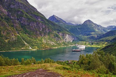 Geiranger fiord clipart