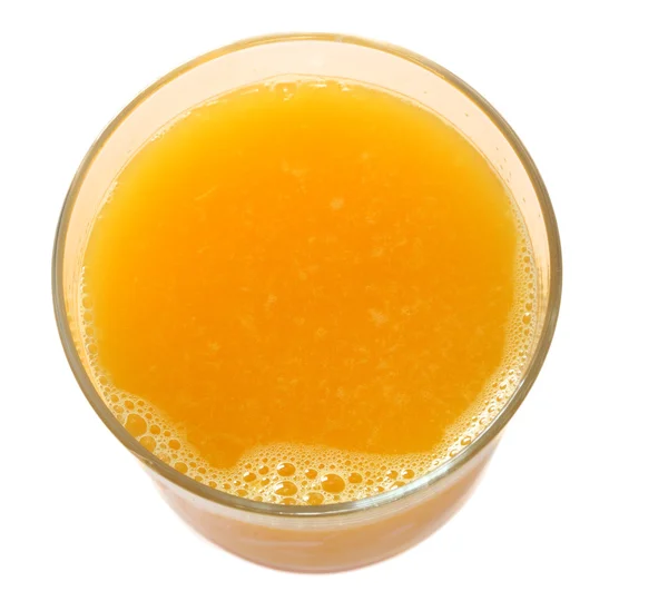 Vista superior do suco de laranja Imagem De Stock