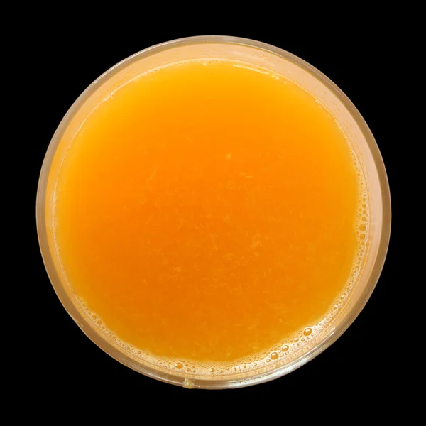 Vista superior do suco de laranja — Fotografia de Stock