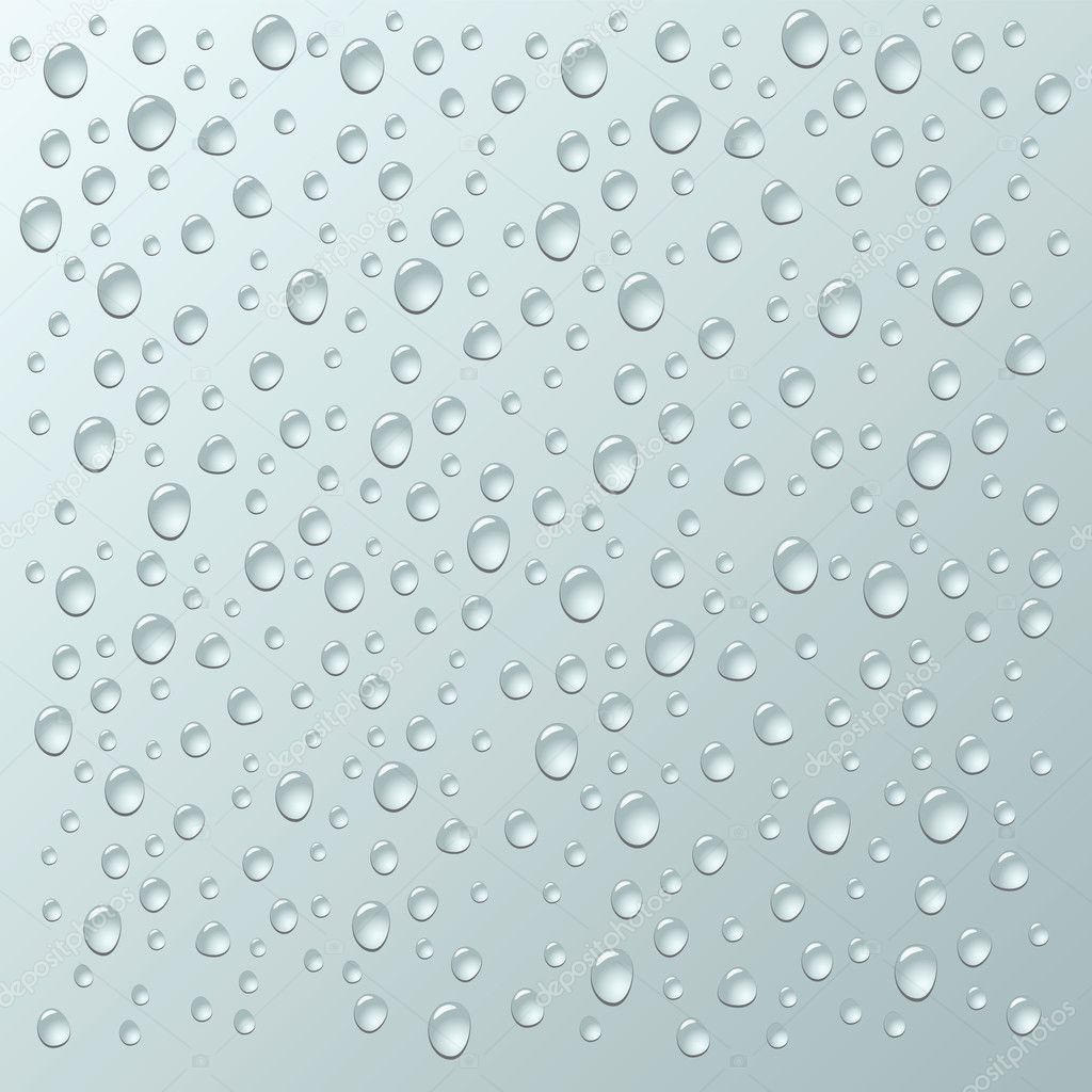 Background with a lot of water drops