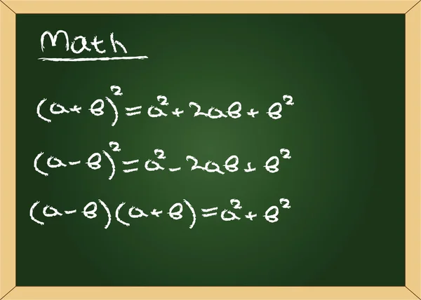 vektör yazı tahtası ile formuls