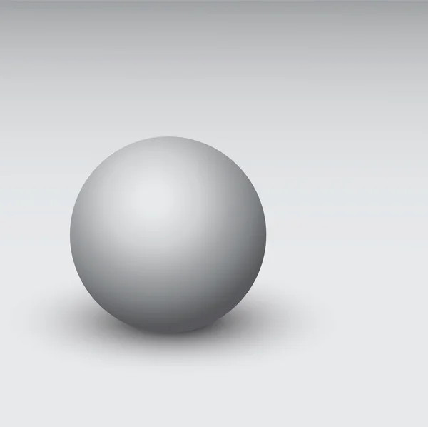 Vector esfera 3d gris — Vector de stock