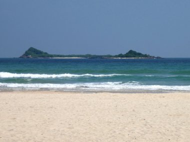 Nilaveli beach facing Pigeon island, Sri Lanka clipart