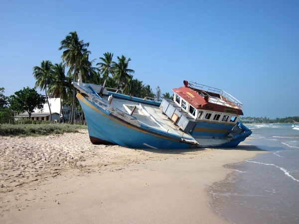 亭可马里，斯里兰卡的沉船 — 图库照片