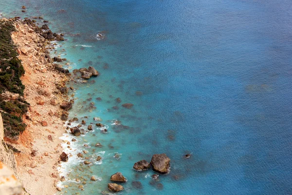Bella baia solitaria, isola di Zante — Foto Stock