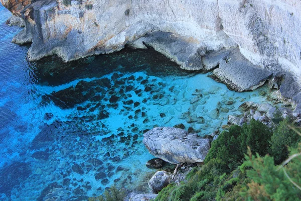 Skinari, blaue Höhlen, Insel Zante — Stockfoto