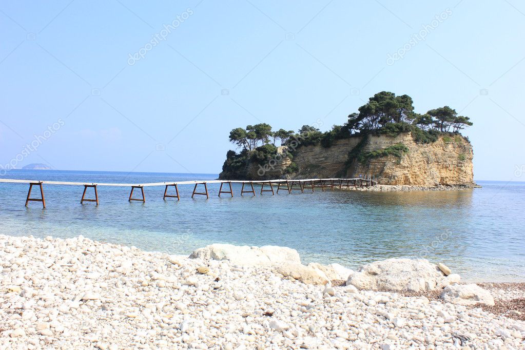 Cameo islet on Laganas bay, Zakynthos