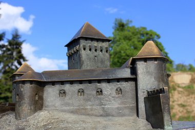 Model of Belgrade Fortress at Kalamegdan, Serbia clipart