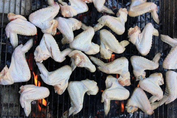 stock image Chicken Wings on Fire