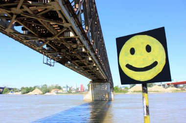 Be Happy Message, Belgrade, Serbia clipart