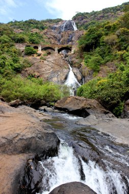 Dudh Sagar waterfall in Goa clipart