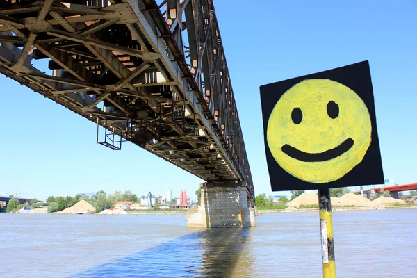 stock image Be Happy Message, Belgrade, Serbia