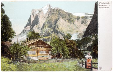 İsviçre Alpleri kartpostal