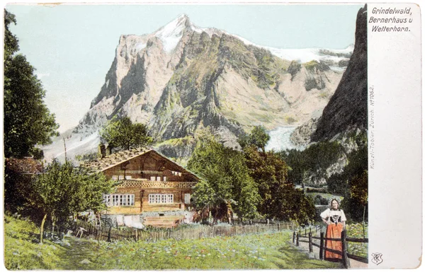 İsviçre Alpleri kartpostal