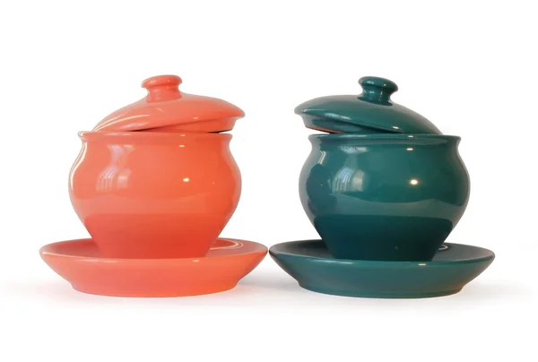 Two Ceramic Pots — Stock Photo, Image