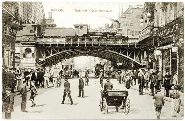 Friedrichstrasse καρτ ποστάλ Royalty Free Εικόνες Αρχείου