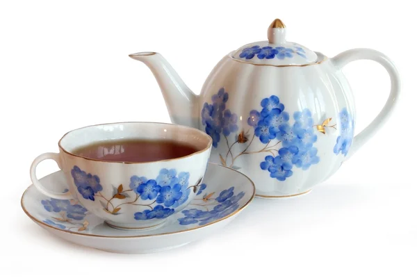 Teapot and Cap of Tea — Stock Photo, Image