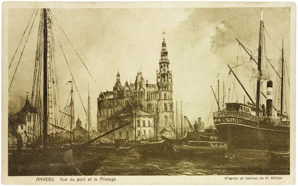 Antwerpen vykort — Stockfoto