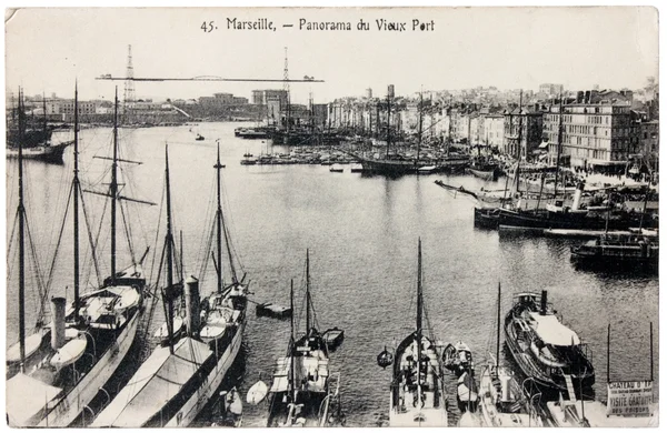 Marseille briefkaart — Stockfoto